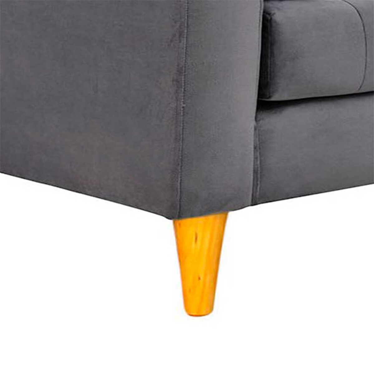 Sof&aacute; Bodevir Retro Felpa 04 3 Cuerpos Gris&nbsp;