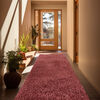 Alfombra Idetex Shaggy Lisa 70x200 cm Terracota