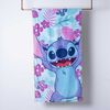 Toalla de Playa Infantil Disney-Stitch Flower 70 x 140 cm