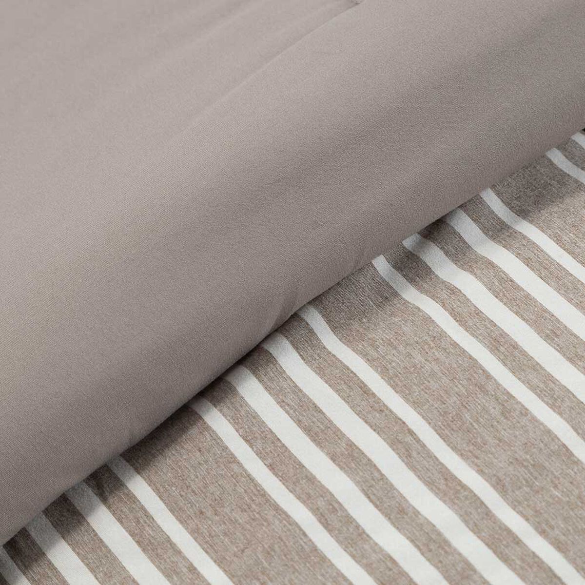 Plumón Soft Touch Estampado Zibel 2 Plazas Chocolate