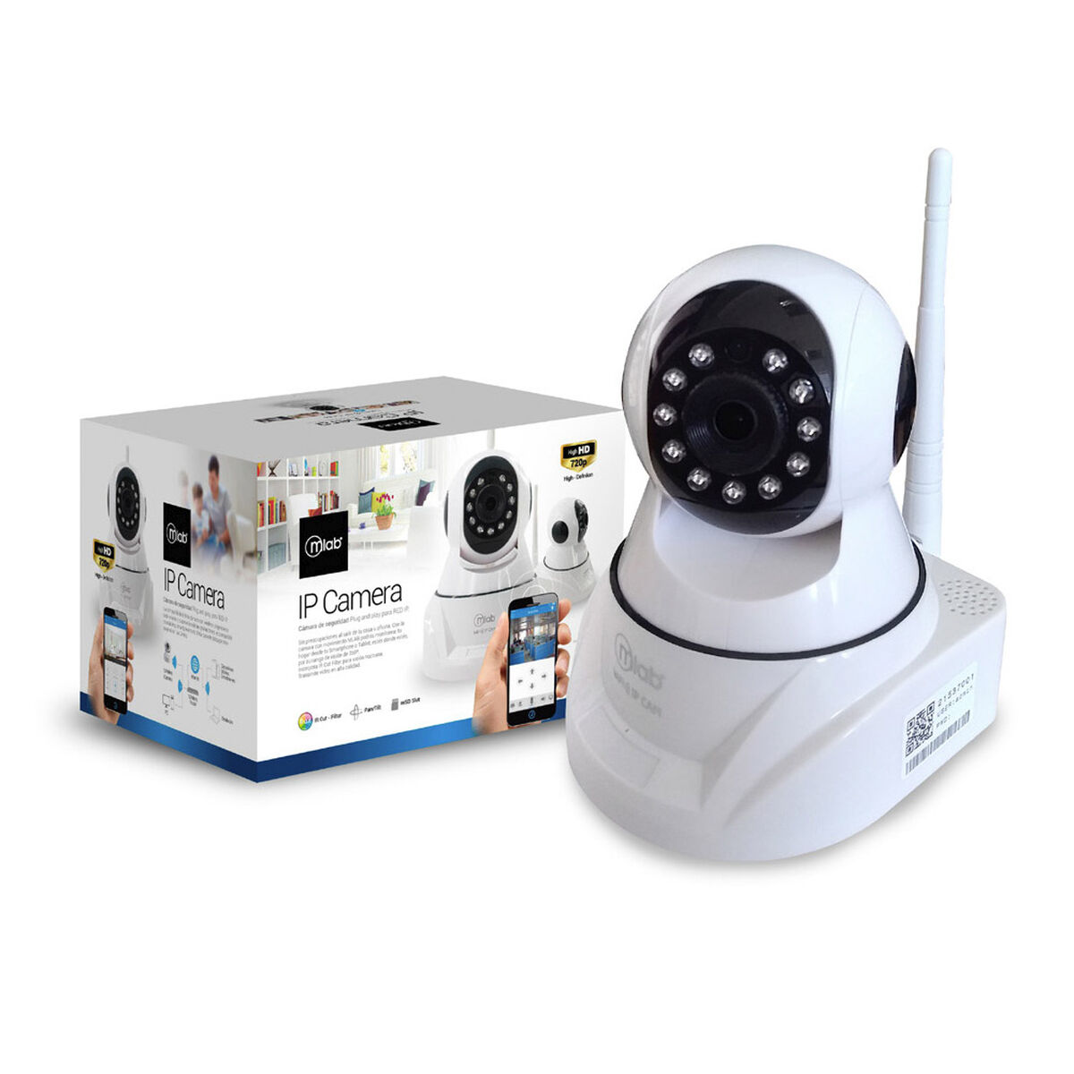 Cámara de Seguridad MLab Plug and Play Wi-fi RJ45 720p