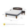 Cama Europea CIC 2 Plazas Excellence Plus + Respaldo + 2 Veladores Gales