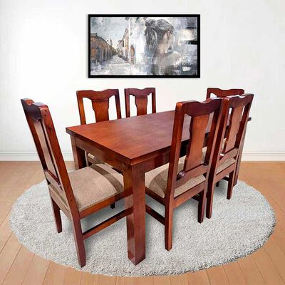 Imagen 2 del producto Juego de Comedor Living Factory Teka 6 Sillas Beige