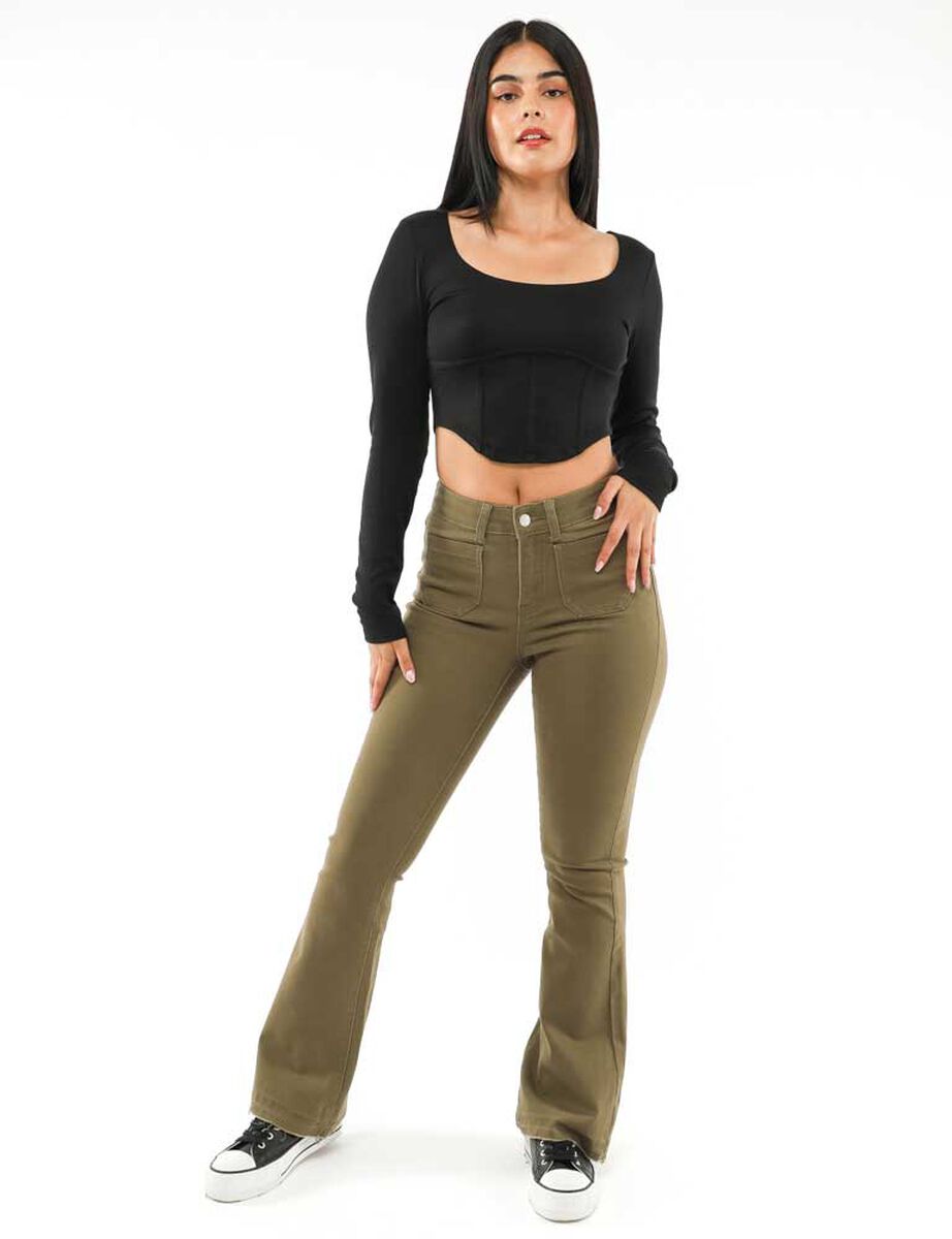 Polera Corset Manga Larga Mujer Icono