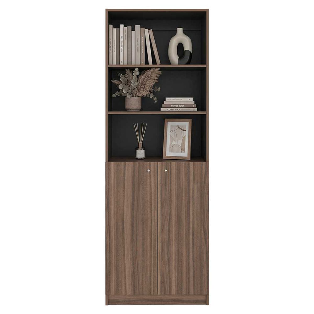Estante Tuhome Home E4 2 Puertas Avellana Wengue
