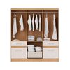 Closet Yardas Liliana 6 Puertas 4 Cajones Bicolor