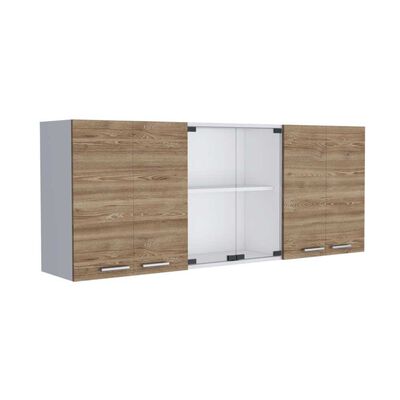 Imagen 2 del producto Mueble de Cocina TuHome 1,50 Vidrio 6 Puertas Blanco Miel