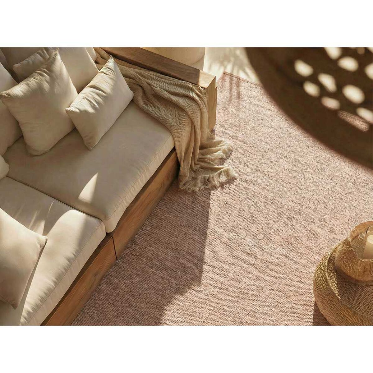 Alfombra Elements & Co Rose Lana Rosado 240x340 cm