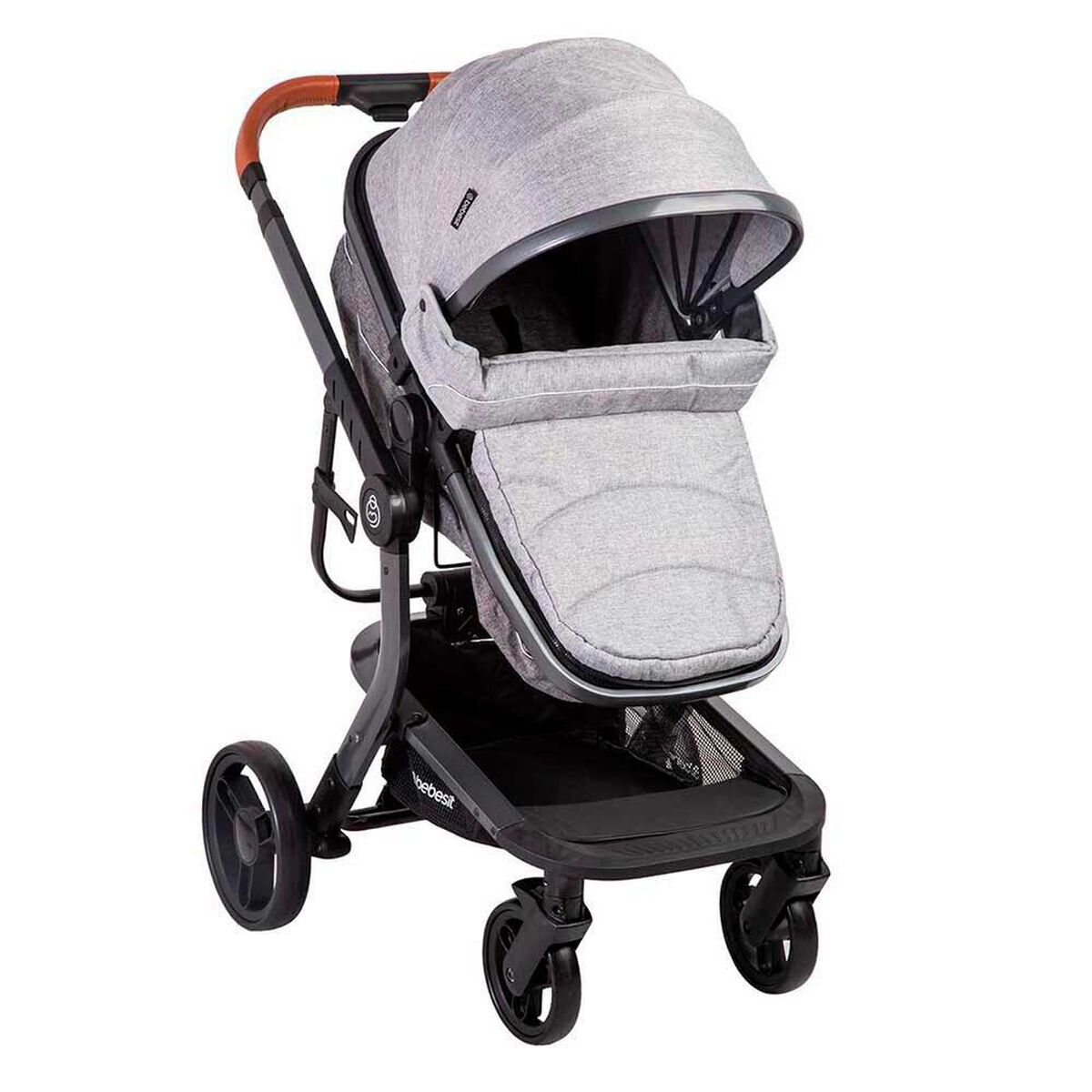 Coche Cuna Travel System Bebe Taurus con Base Gris Bebesit