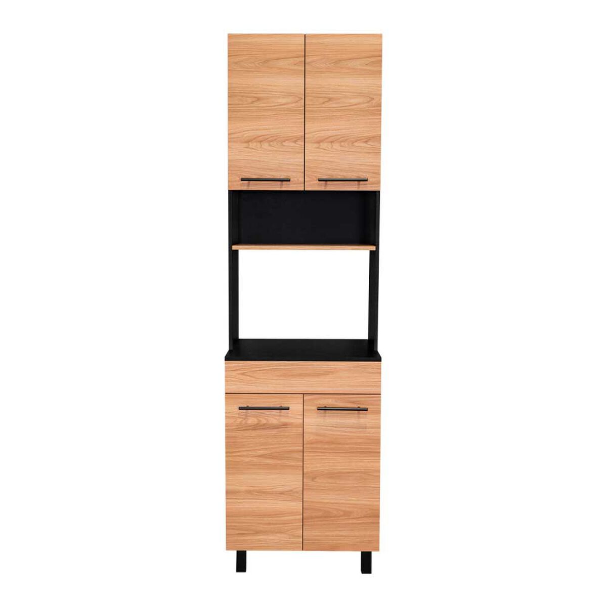 Mueble de Cocina TuHome Luna 4 Puertas Wengue Fresno Europeo