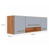 Mueble Aereo Cocina Vekkahome Alba 4 Puertas Caf&eacute;