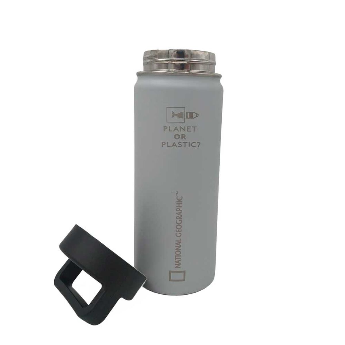 Botella Metalica National Geographic 500Ml Gris
