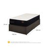 Cama Europea CIC Iron Smart 1,5 Plazas Premium + Faldón