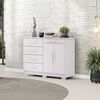 C&oacute;moda Vekkahome Americana 5 Cajones 2 Puertas Blanca