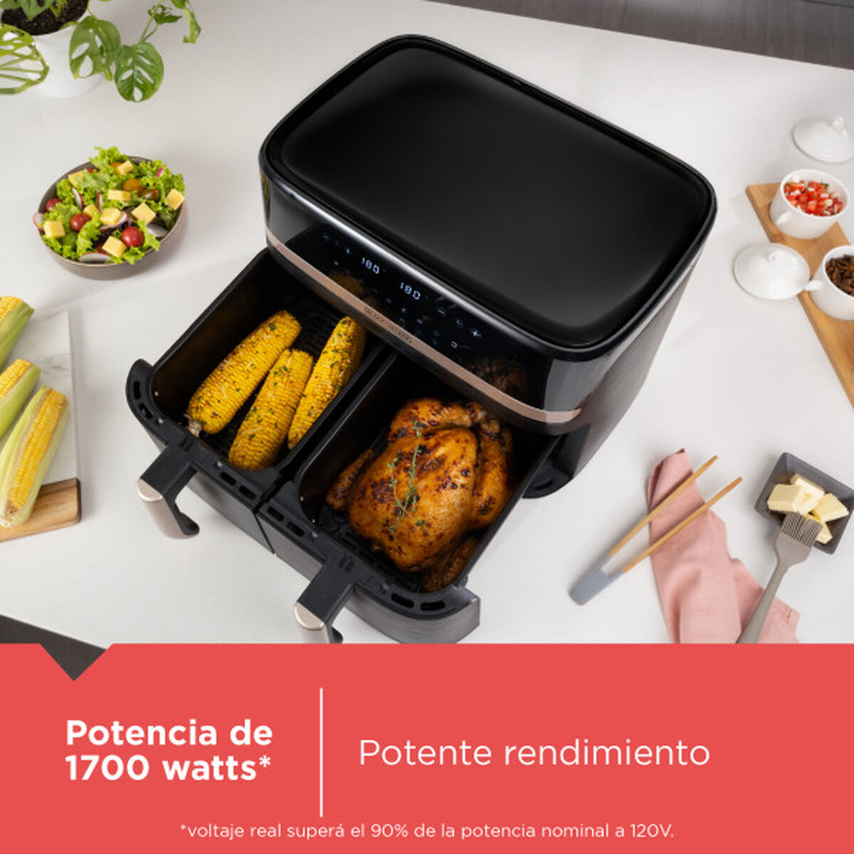 Freidora de Aire Black Decker Afbd92-1Bdcl 9 lts.