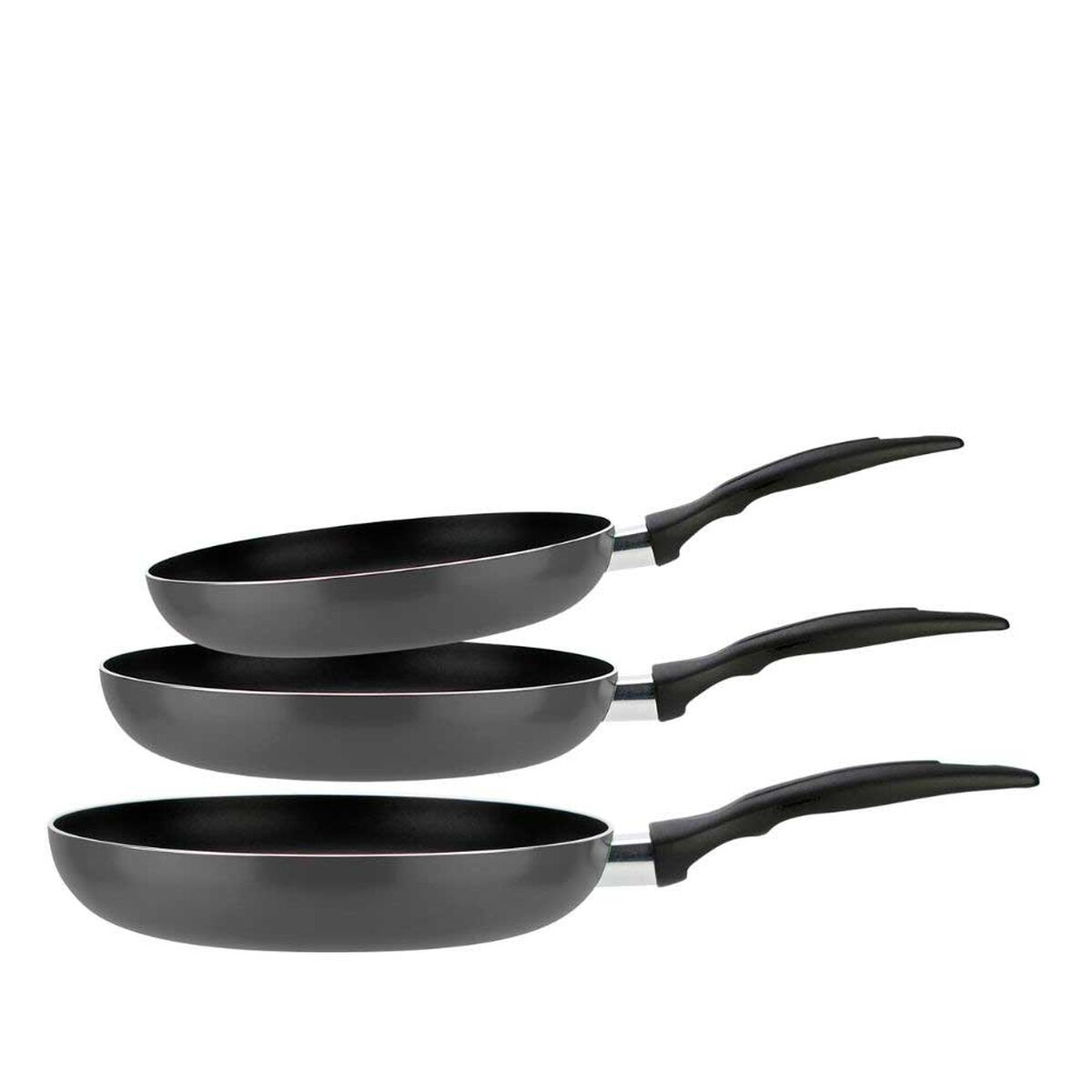 Set 3 Sartenes Fantuzzi Aluminio Antiadherente 20-24-26 cm