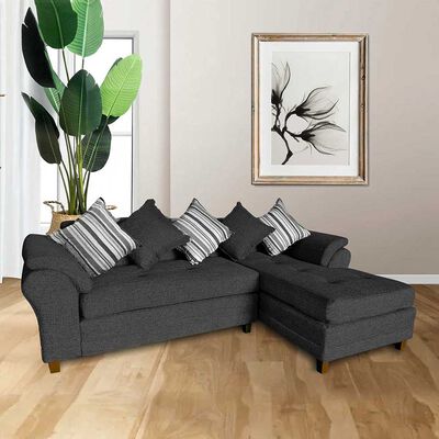 Imagen 1 del producto Sofá Seccional Derecho Living Factory Mustang 4 Cuerpos Marengo