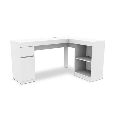 Escritorio Esquinero CIC Palermo Blanco 1 Cajón