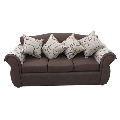 Imagen 2 del producto Juego de Living Almore San Ramon Sofá 3 Cuerpos + Dos Sillones 1 Cuerpo Café