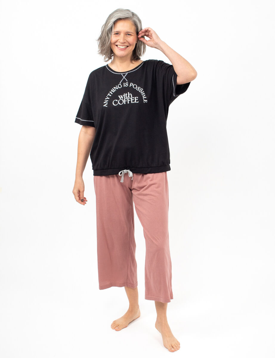 Polera de Pijama Manga Larga Mujer Portmn Club
