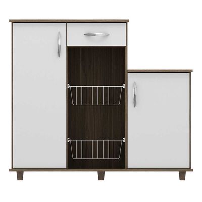 Imagen 1 del producto Mueble Autoservicio Home Mobili Parla 1 Cajón 2 Puertas Blanco Café