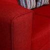 Sof&aacute; Elegant Detail Santa Fe 3 Cuerpos Tela Rojo