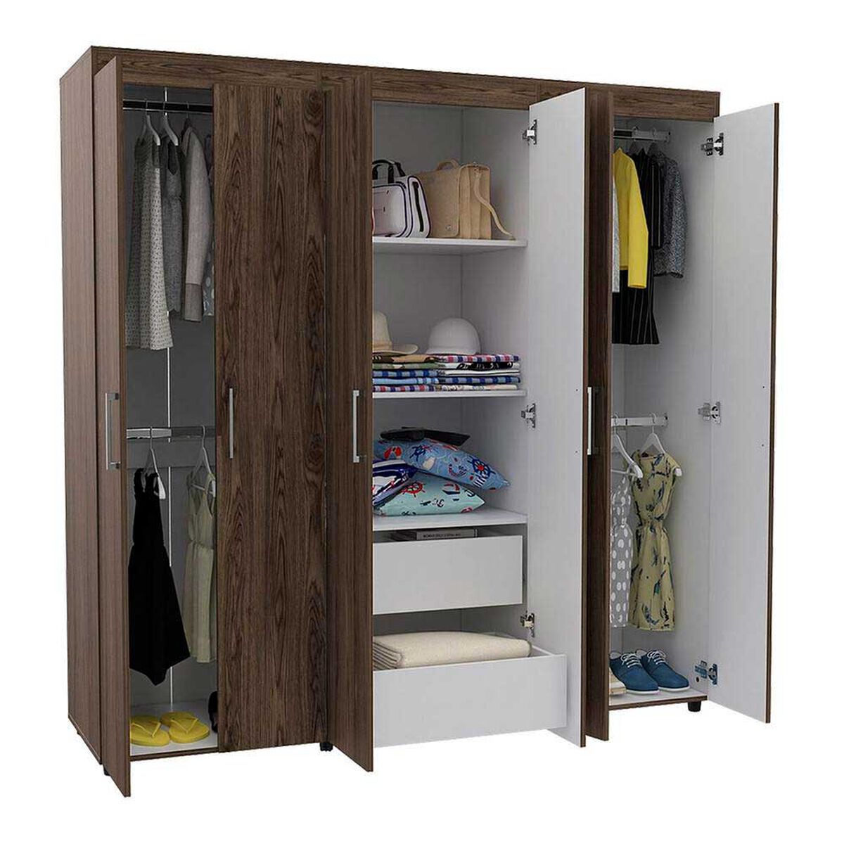 Cl&oacute;set TuHome Amatista 6 Puertas 2 Cajones