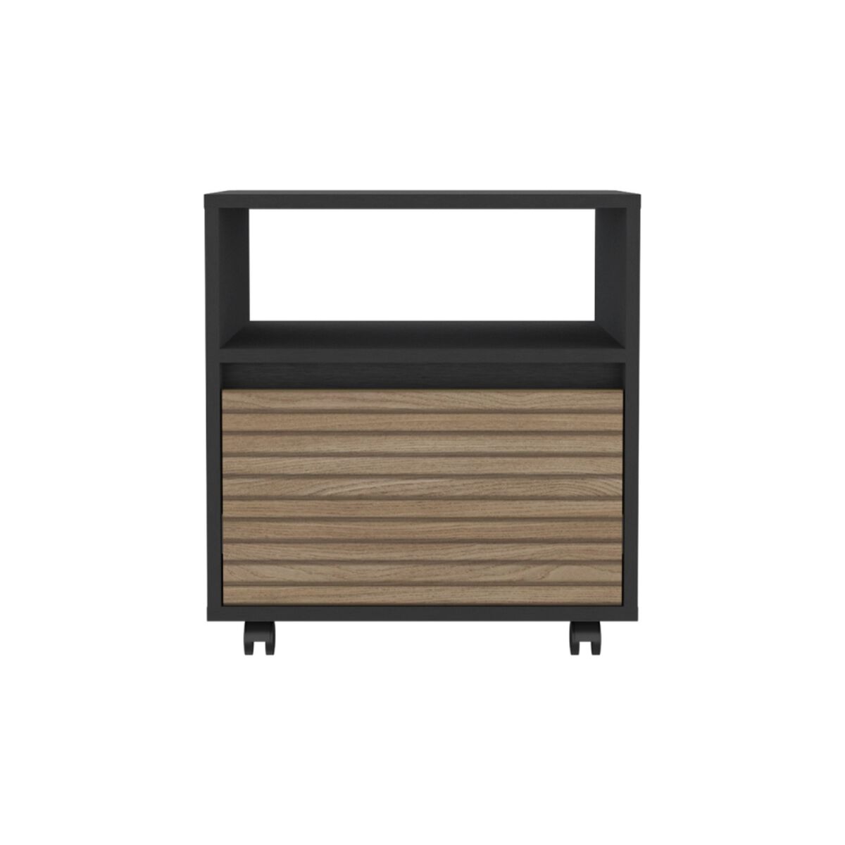 Velador TuHome Austin 1 Cajones Wengue y Lenno