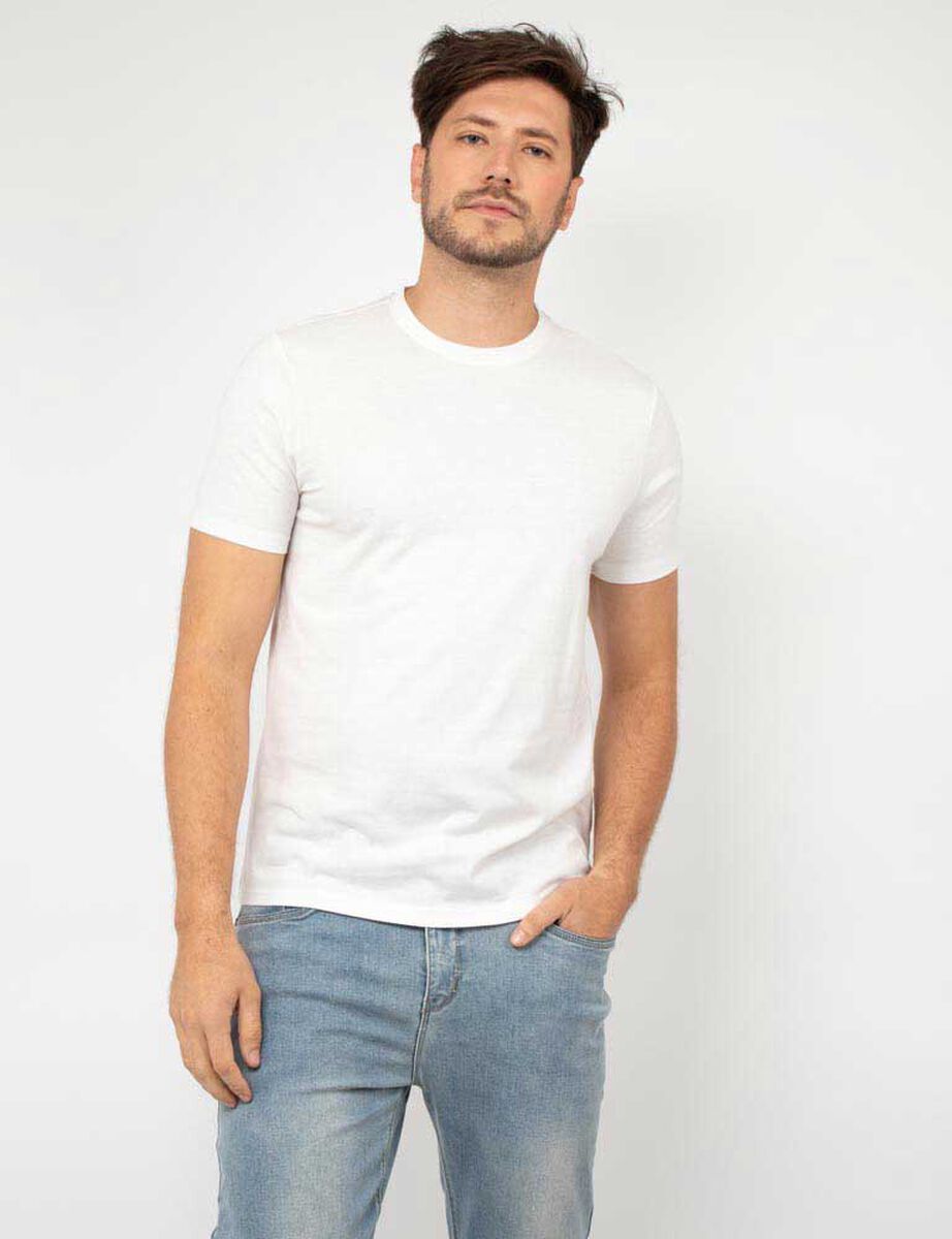 Polera Lisa Manga Corta Hombre Zibel