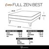 Cama Europea Latam Home Full Zen Best Tela Velvet Gris