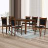Juego de Comedor Zoy Home Borneo 6 Sillas Café