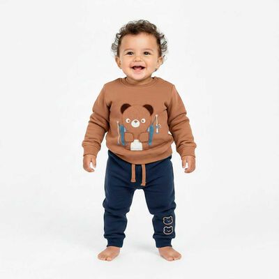 Conjunto Poleron+Buzo Bebo Chess Baby