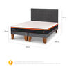Cama Europea CIC Base Dividida King Bee Comfort + Respaldo