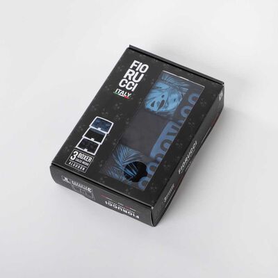 Imagen 1 del producto Pack 3 Bóxer Medio Hombre Fiorucci Azul, Gris, Negro