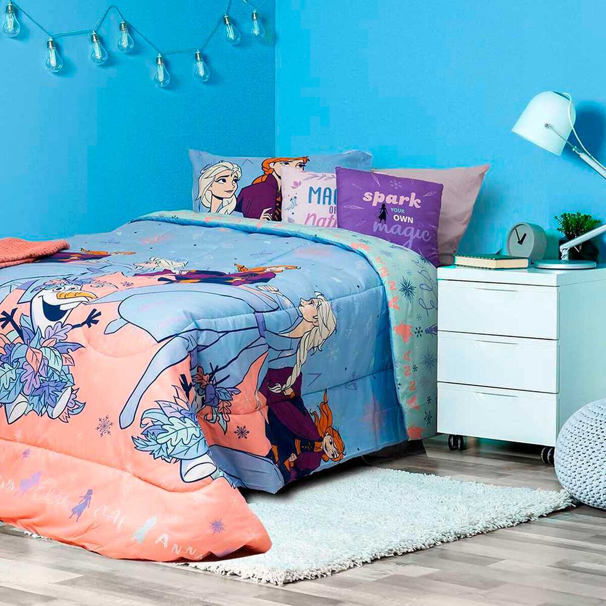 Plum&oacute;n Infantil Disney 1,5 Plazas Olaf