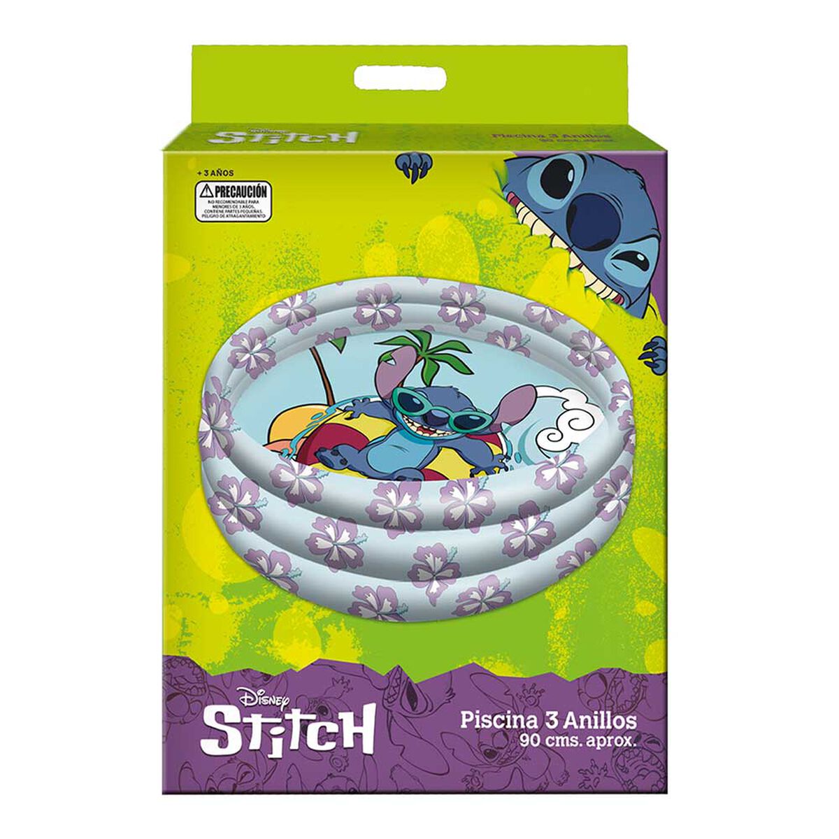 Piscina 3 Anillos 90cm Stitch