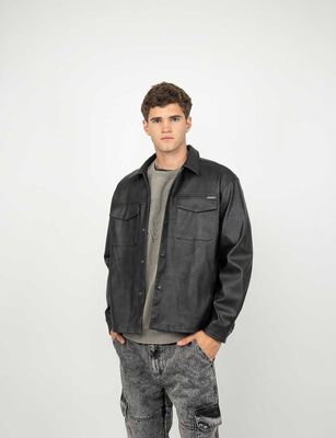 Imagen 1 del producto Chaqueta Ecocuero Hombre Soviet Negro