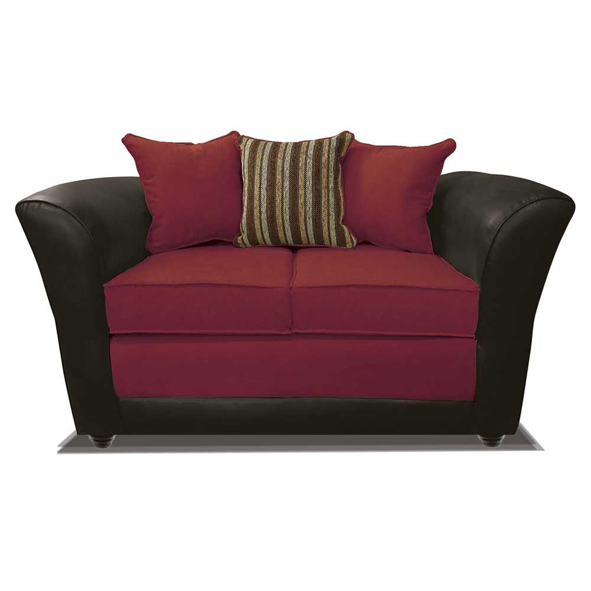 Juego de Living Elegant Detail Minesota Sof&aacute; 2 Cuerpos + Dos Sillones 1 Cuerpo Rojo