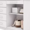 C&oacute;moda Vekkahome Americana 5 Cajones 2 Puertas Blanca