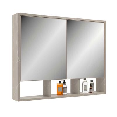 Imagen 1 del producto Botiquín Baño Espejo Home Mobili Amsterdams Beige