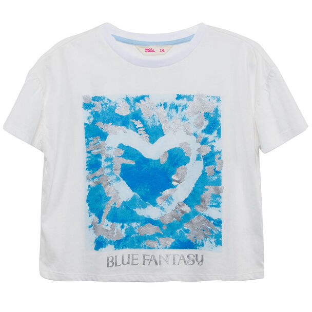 Polera Manga Corta de Algodón Niña Mila