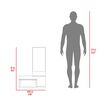 Mueble Recibidor Tuhome Flotante Viena Duna y Plomo 