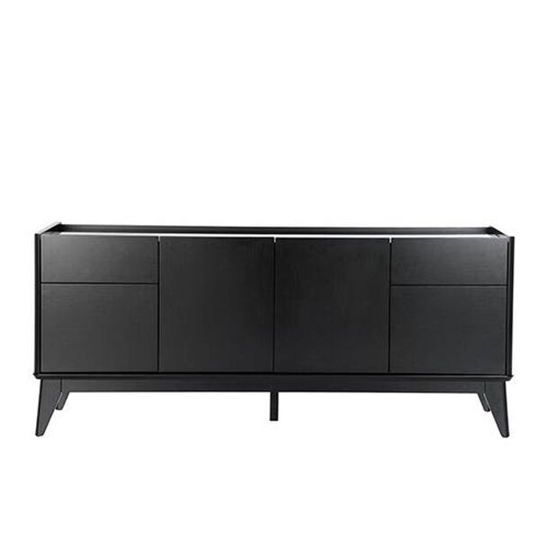 Buffet Decocasa Float 4 Puertas 2 Cajones Negro