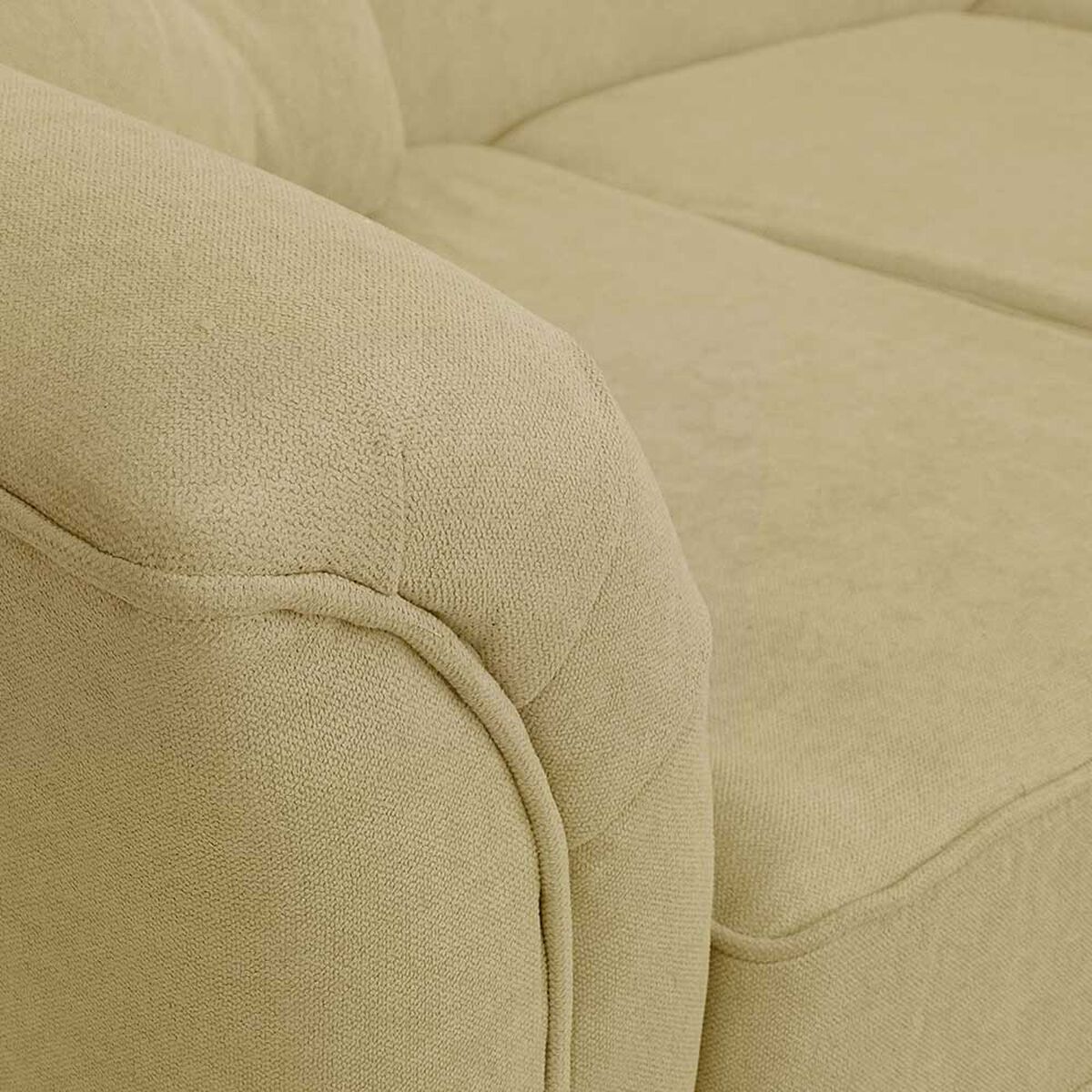 Juego de Living Elegant Detail Oregon  Sofá 3 Cuerpos + Dos Sillones 1 Cuerpo Beige