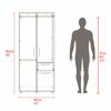 Closet Tuhome Vance 1 Caj&oacute;n 3 Puertas Fresno Europeo-Capri