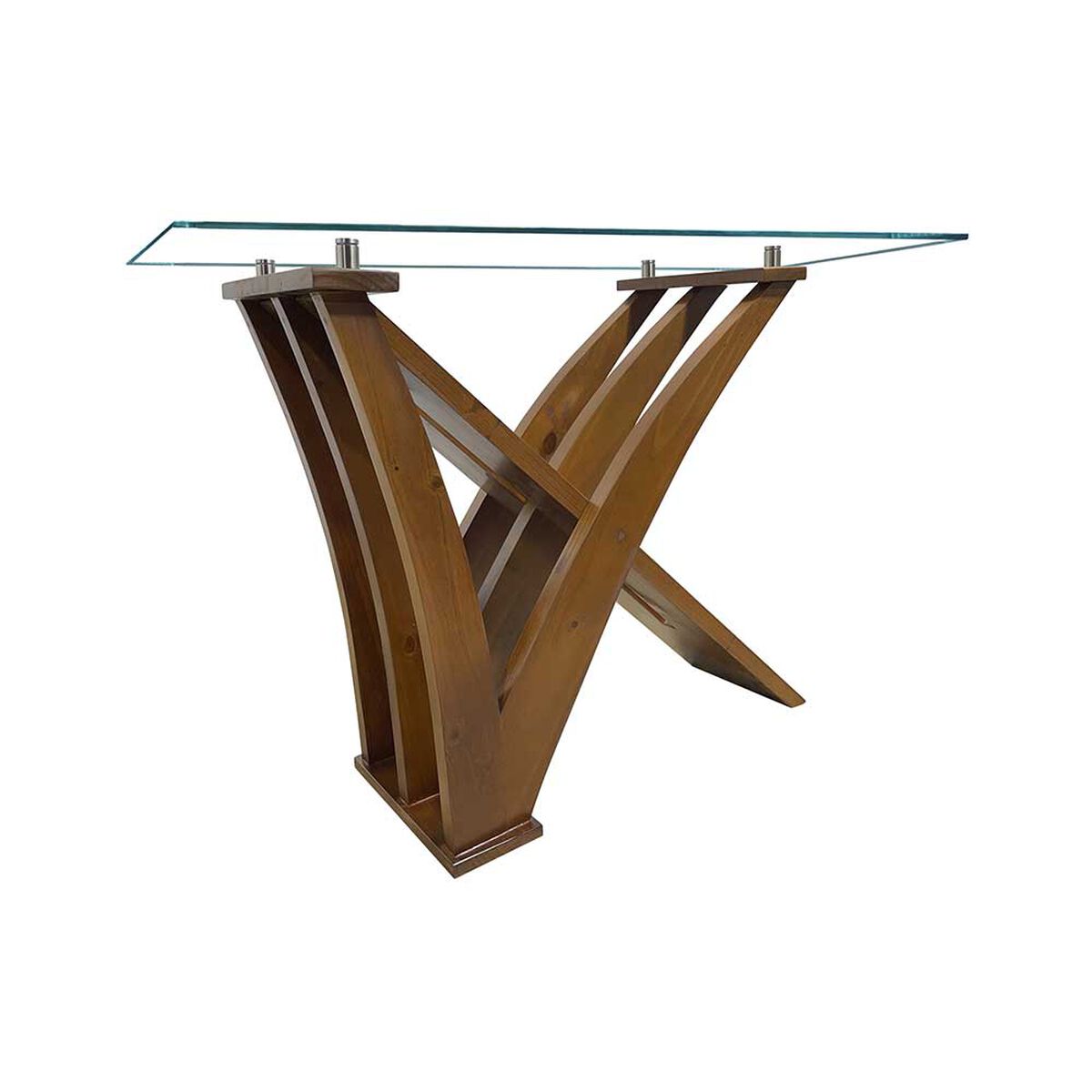 Mesa de Arrimo Living Factory Gaviota Nogal