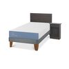 Cama Europea CIC 1,5 Plazas Excellence + Respaldo + Velador Villarrica