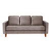 Juego de Living Latam Home Venecia 3 Cuerpos Gris + Sitial Kiel Tela Gris