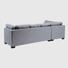 Seccional Izquierdo Muebles MPR Edimburgo 5 Cuerpos Gris Medio