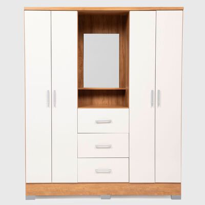 Imagen 2 del producto Clóset con Tocador y Espejo Roca Olivia 4 Puertas 3 Cajones Vainilla